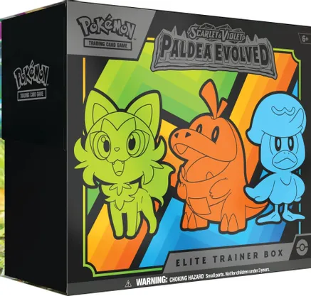 Paldea Evolved Elite Trainer Box — sealed Pokémon TCG product