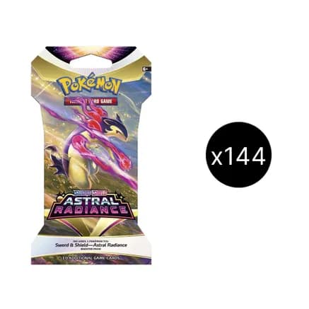 Astral Radiance Sleeved Booster Pack Case — sealed Pokémon TCG product