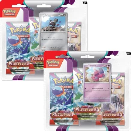 Paldea Evolved 3 Pack Blister [Set of 2] — sealed Pokémon TCG product