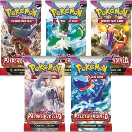 Paldea Evolved Booster Pack Art Bundle [Set of 5] — sealed Pokémon TCG product
