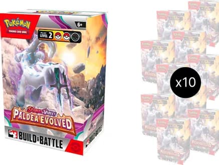 Paldea Evolved Build & Battle Box Display — sealed Pokémon TCG product