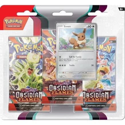 Obsidian Flames 3 Pack Blister [Eevee] — sealed Pokémon TCG product
