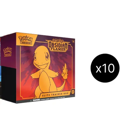 Obsidian Flames Elite Trainer Box Case — sealed Pokémon TCG product