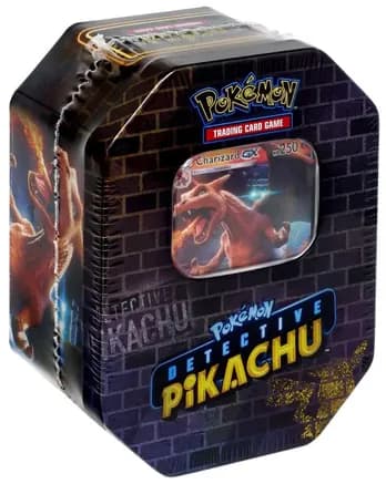 Detective Pikachu Tin [Charizard] — sealed Pokémon TCG product