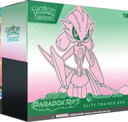 Paradox Rift Pokemon Center Elite Trainer Box (Exclusive) [Iron Valiant] — sealed Pokémon TCG product
