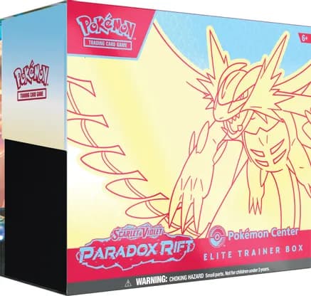 Paradox Rift Pokemon Center Elite Trainer Box (Exclusive) [Roaring Moon] — sealed Pokémon TCG product