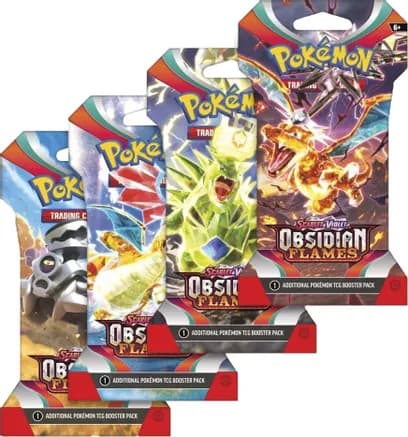 Obsidian Flames Sleeved Booster Pack Art Bundle [Set of 4] — sealed Pokémon TCG product