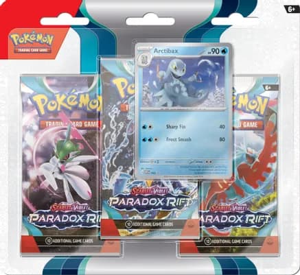 Paradox Rift 3 Pack Blister [Arctibax] — sealed Pokémon TCG product