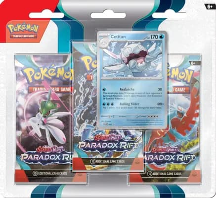 Paradox Rift 3 Pack Blister [Cetitan] — sealed Pokémon TCG product
