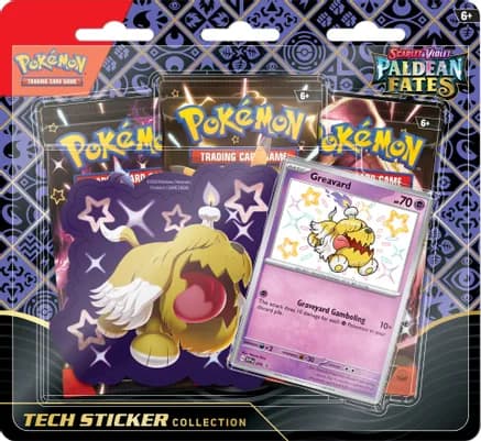 Paldean Fates Tech Sticker Collection [Greavard] — sealed Pokémon TCG product