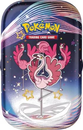 Paldean Fates Mini Tin [Flamigo] — sealed Pokémon TCG product