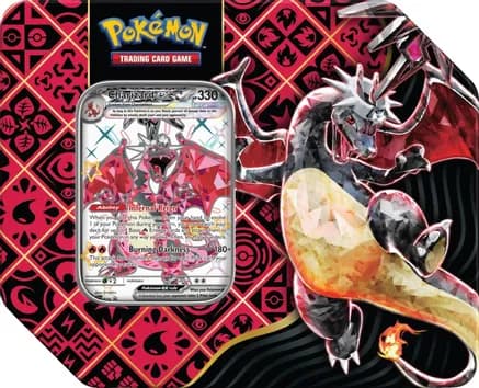 Paldean Fates Tin [Charizard ex] — sealed Pokémon TCG product