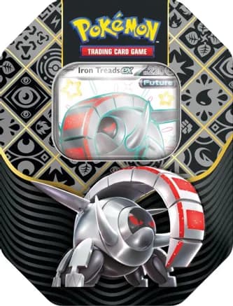 Paldean Fates International Tin [Iron Treads ex] — sealed Pokémon TCG product