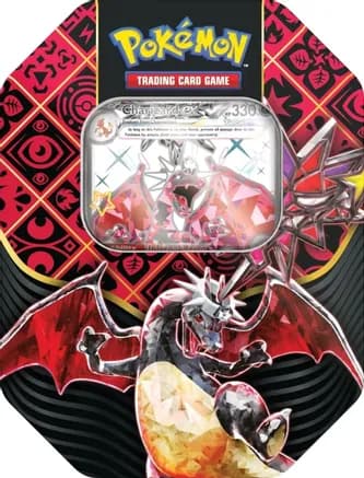 Paldean Fates International Tin [Charizard ex] — sealed Pokémon TCG product