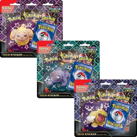 Paldean Fates Tech Sticker Collections [Set of 3] — sealed Pokémon TCG product