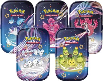 Paldean Fates Mini Tin [Set of 5] — sealed Pokémon TCG product
