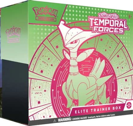 Temporal Forces Elite Trainer Box [Iron Leaves ex] — sealed Pokémon TCG product