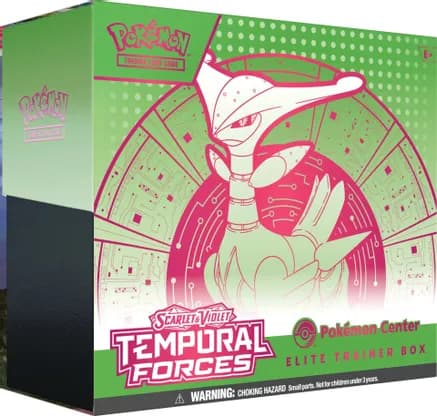 Temporal Forces Pokemon Center Elite Trainer Box (Exclusive) [Iron Leaves] — sealed Pokémon TCG product