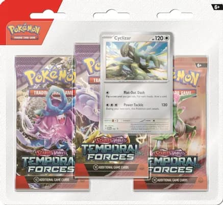 Temporal Forces 3 Pack Blister [Cyclizar] — sealed Pokémon TCG product
