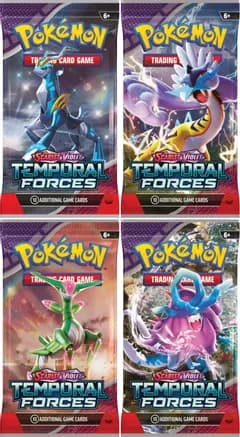 Temporal Forces Booster Pack Art Bundle [Set of 4] — sealed Pokémon TCG product