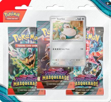 Twilight Masquerade 3 Pack Blister [Snorlax] — sealed Pokémon TCG product