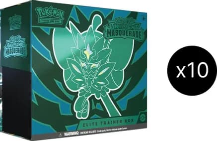 Twilight Masquerade Elite Trainer Box Case — sealed Pokémon TCG product
