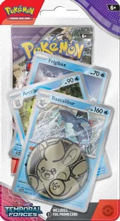 Temporal Forces Premium Checklane Blister [Baxcalibur] — sealed Pokémon TCG product