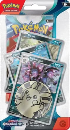 Paradox Rift Premium Checklane Blister [Hydreigon] — sealed Pokémon TCG product