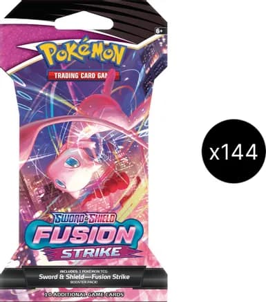 Fusion Strike Sleeved Booster Case — sealed Pokémon TCG product
