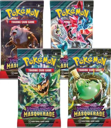 Twilight Masquerade Booster Pack Art Bundle [Set of 4] — sealed Pokémon TCG product