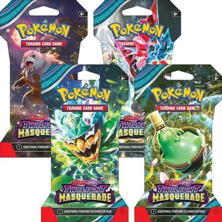 Twilight Masquerade Sleeved Booster Pack Art Bundle [Set of 4] — sealed Pokémon TCG product