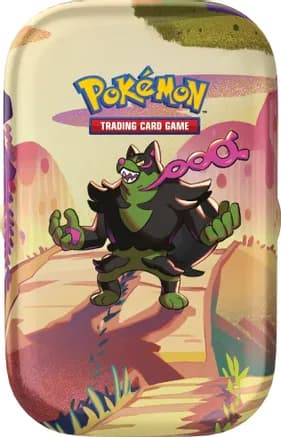 Shrouded Fable Mini Tin (Okidogi) — sealed Pokémon TCG product