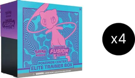 Fusion Strike Pokemon Center Elite Trainer Box Case (Exclusive) — sealed Pokémon TCG product