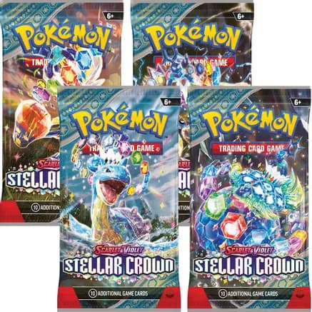 Stellar Crown Booster Pack Art Bundle [Set of 4] — sealed Pokémon TCG product