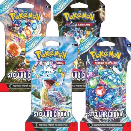 Stellar Crown Sleeved Booster Pack Art Bundle [Set of 4] — sealed Pokémon TCG product