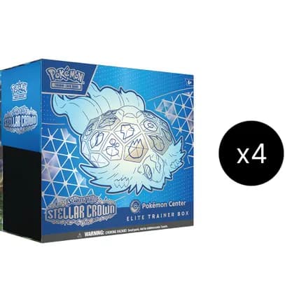 Stellar Crown Pokemon Center Elite Trainer Box (Exclusive) Case — sealed Pokémon TCG product