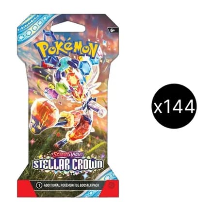 Stellar Crown Sleeved Booster Master Carton — sealed Pokémon TCG product
