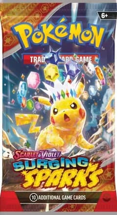 Surging Sparks Booster Pack — sealed Pokémon TCG product