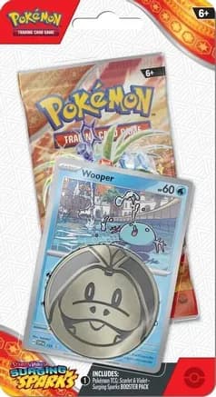 Surging Sparks Single Pack Blister [Wooper] — sealed Pokémon TCG product