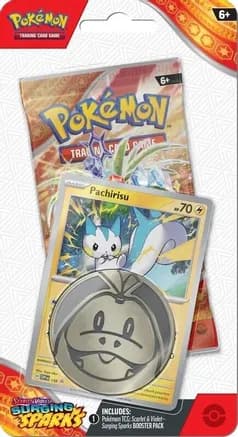 Surging Sparks Single Pack Blister [Pachirisu] — sealed Pokémon TCG product