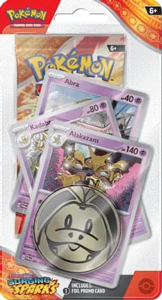 Surging Sparks Premium Checklane Blister [Alakazam] — sealed Pokémon TCG product