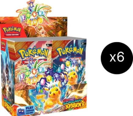 Surging Sparks Booster Box Case — sealed Pokémon TCG product