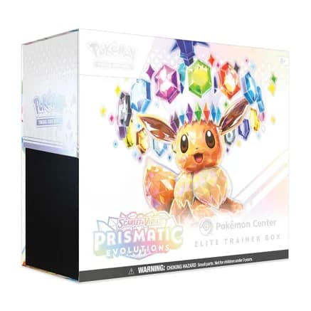 Prismatic Evolutions Pokemon Center Elite Trainer Box (Exclusive) — sealed Pokémon TCG product