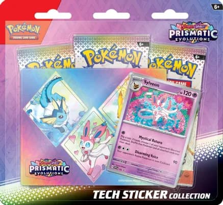 Prismatic Evolutions Tech Sticker Collection [Sylveon] — sealed Pokémon TCG product