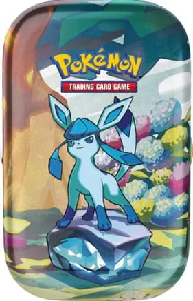 Prismatic Evolutions Mini Tin [Glaceon] — sealed Pokémon TCG product