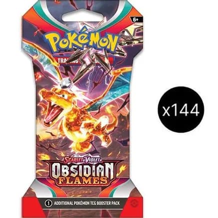 Obsidian Flames Sleeved Booster Pack Case — sealed Pokémon TCG product
