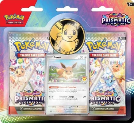 Prismatic Evolutions 2-Pack Blister [Eevee] — sealed Pokémon TCG product