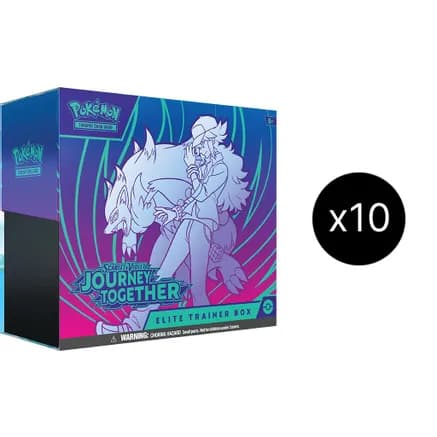 Journey Together Elite Trainer Box Case — sealed Pokémon TCG product