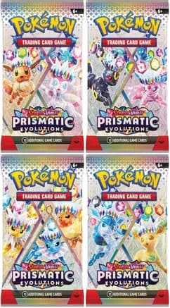 Prismatic Evolutions Booster Pack Art Bundle [Set of 4] — sealed Pokémon TCG product
