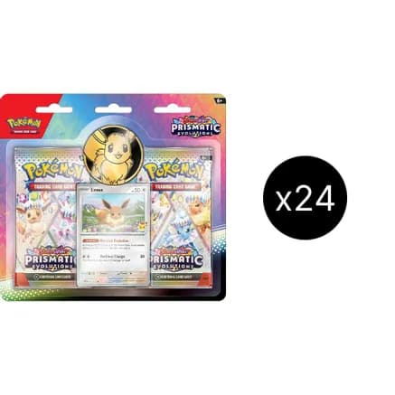 Prismatic Evolutions 2-Pack Blister Case — sealed Pokémon TCG product